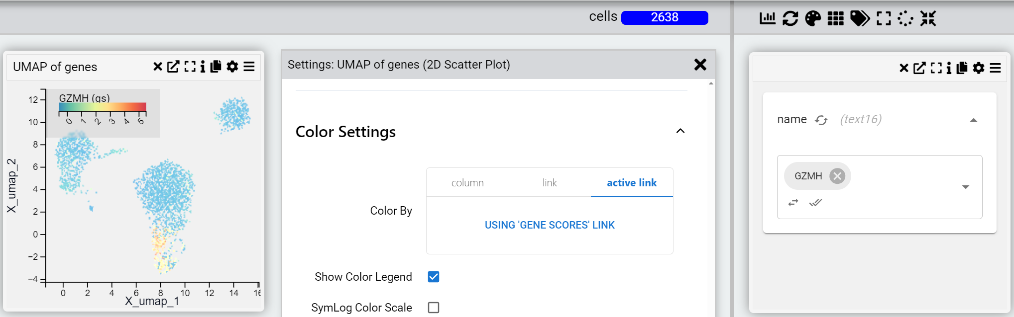 Link by Active link example